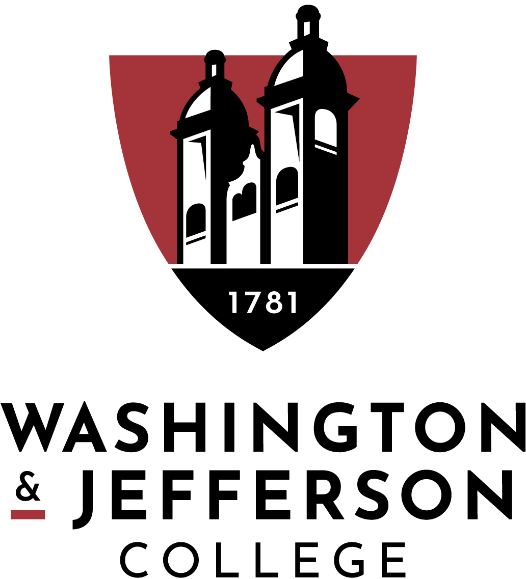W&J College Logo the old main building towers on a red background over the year 1781.